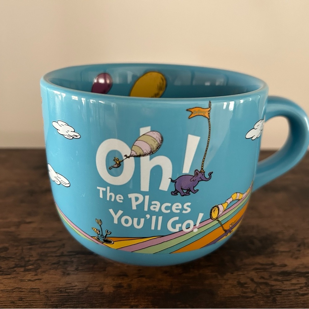 Dr. Seuss Oh The Places You’ll Go Light Blue Oversized Blue Mug